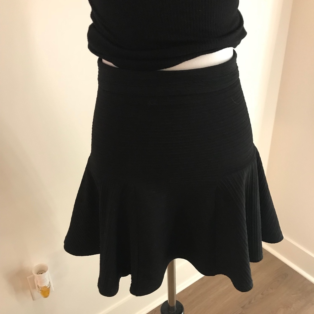 TOPSHOP Black Peplum skirt